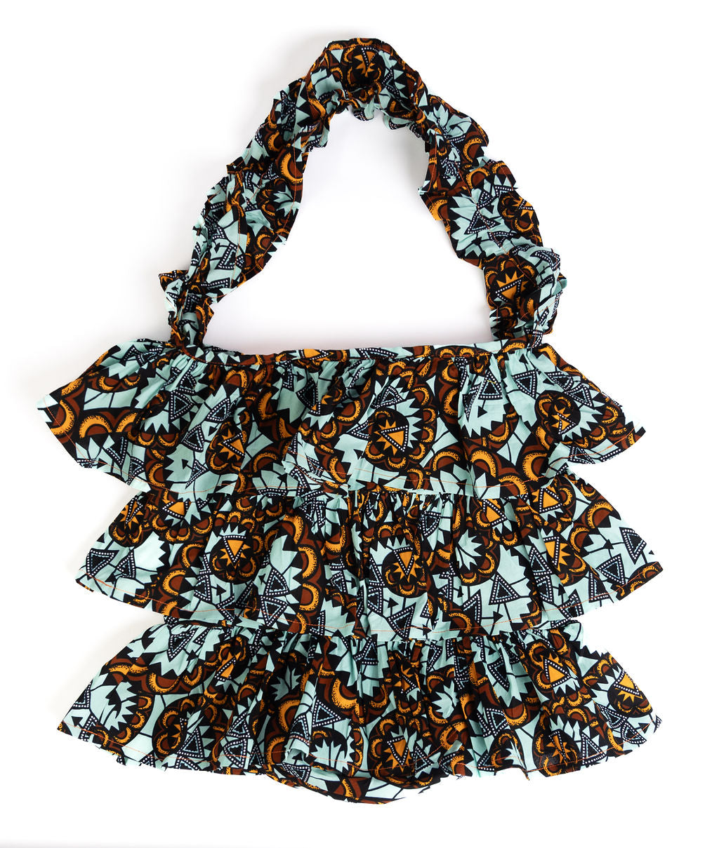 Kitenge Frill Shoulder Bag 374