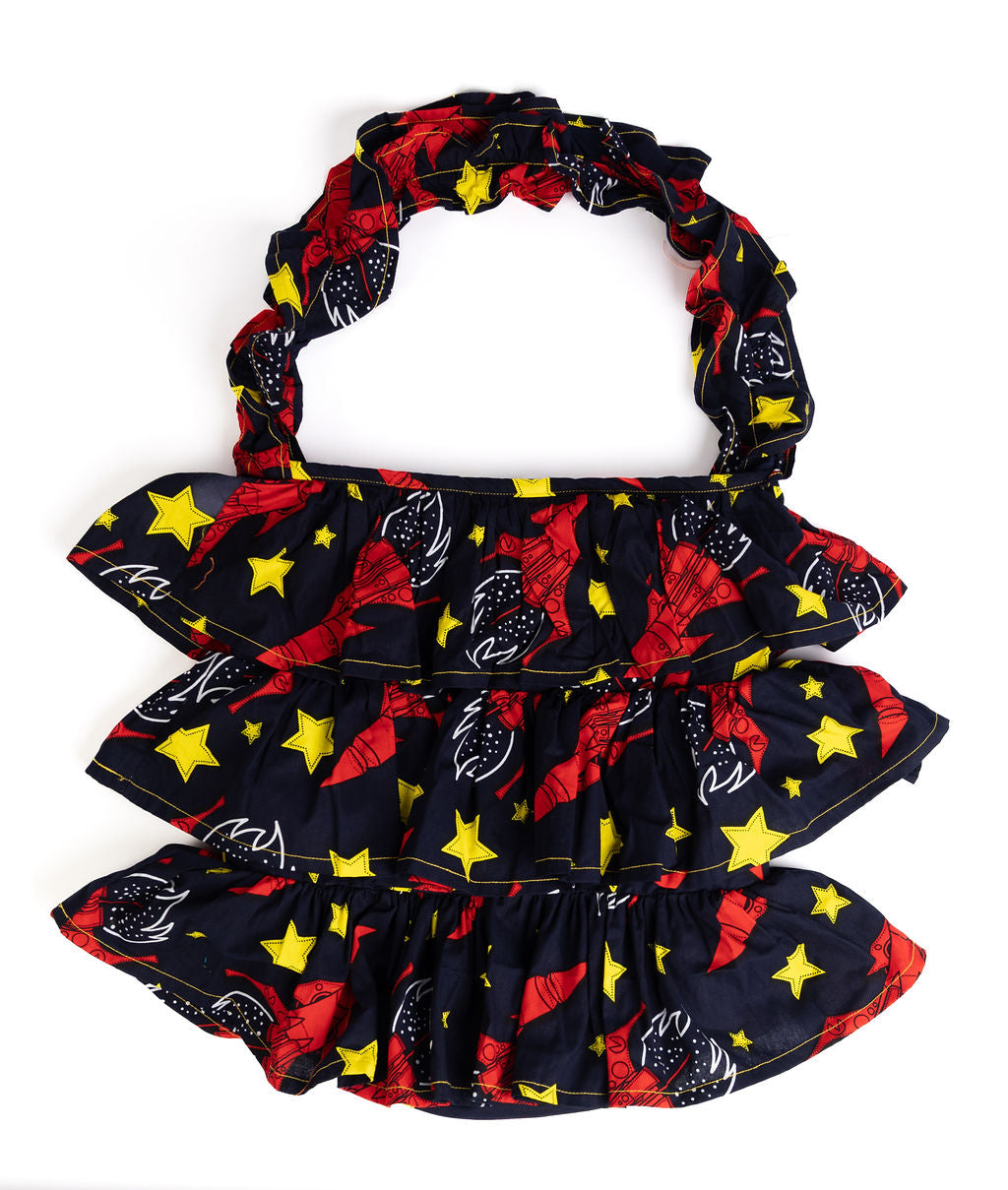 Kitenge Frill Shoulder Bag 375