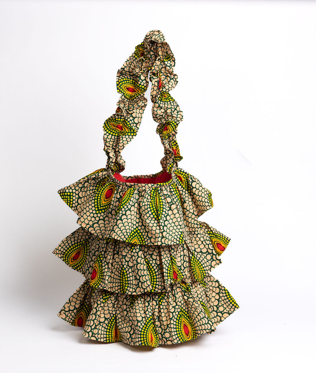 Kitenge Frill Shoulder Bag 378