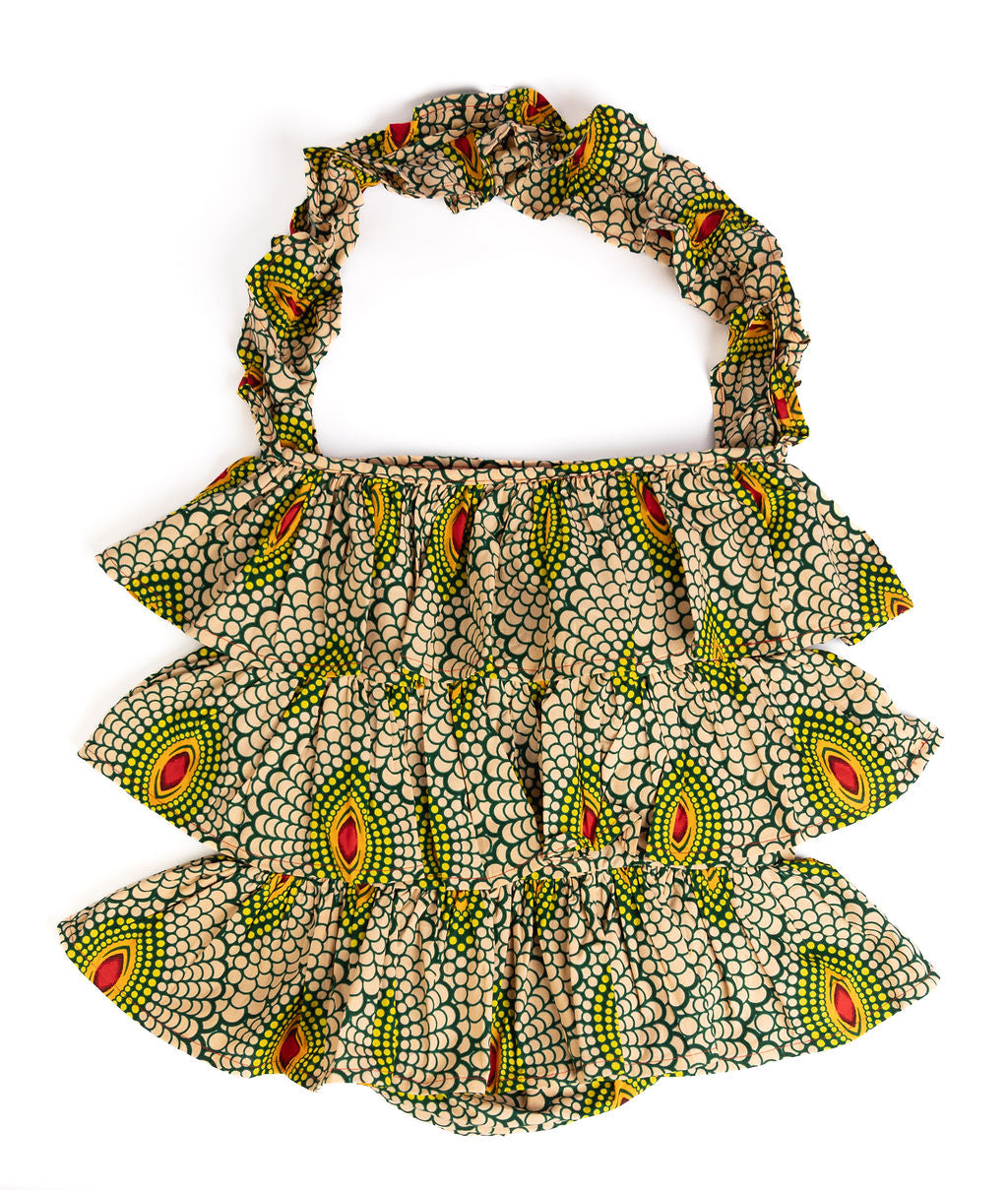 Kitenge Frill Shoulder Bag 378