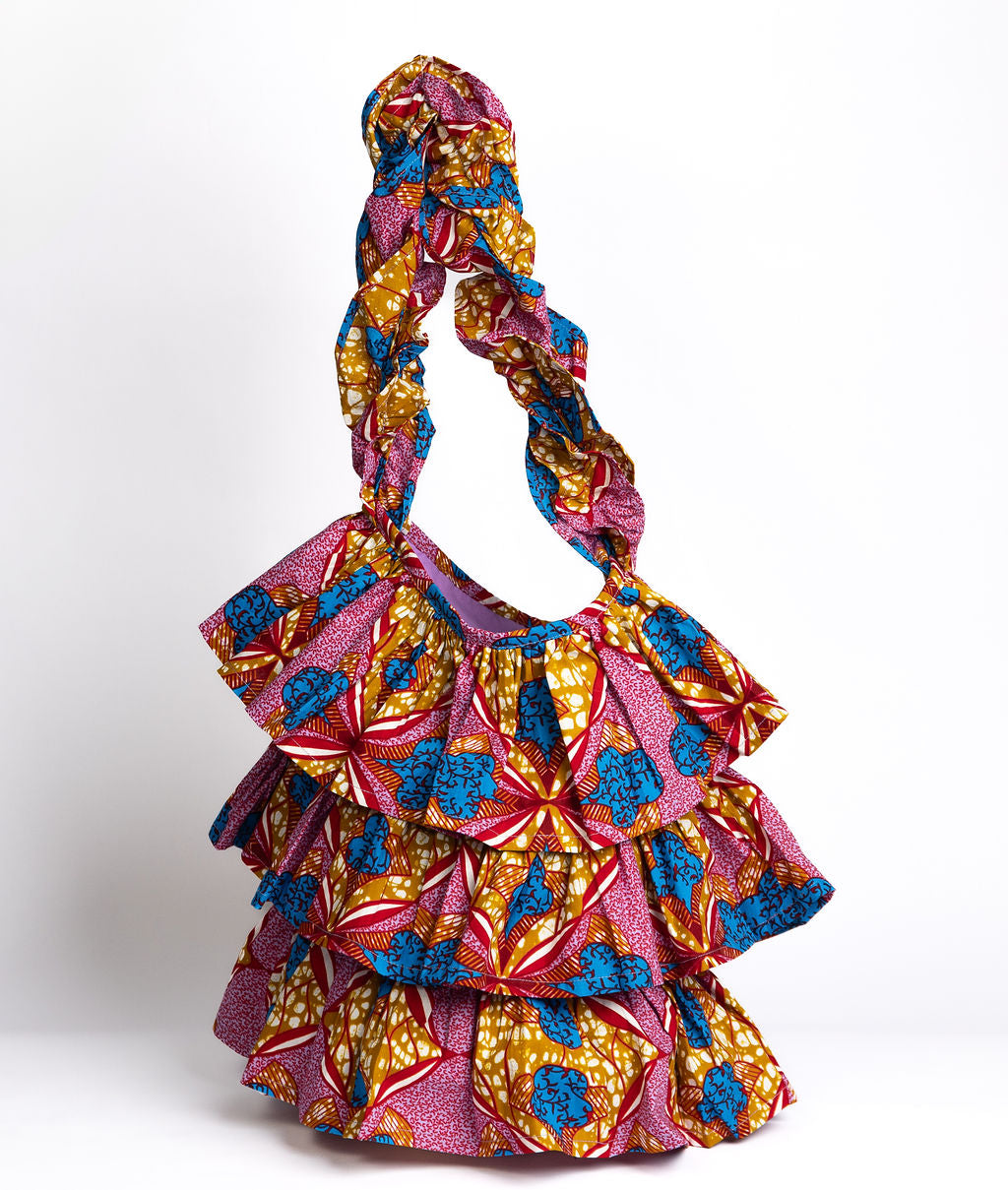 Kitenge Frill Shoulder Bag 382