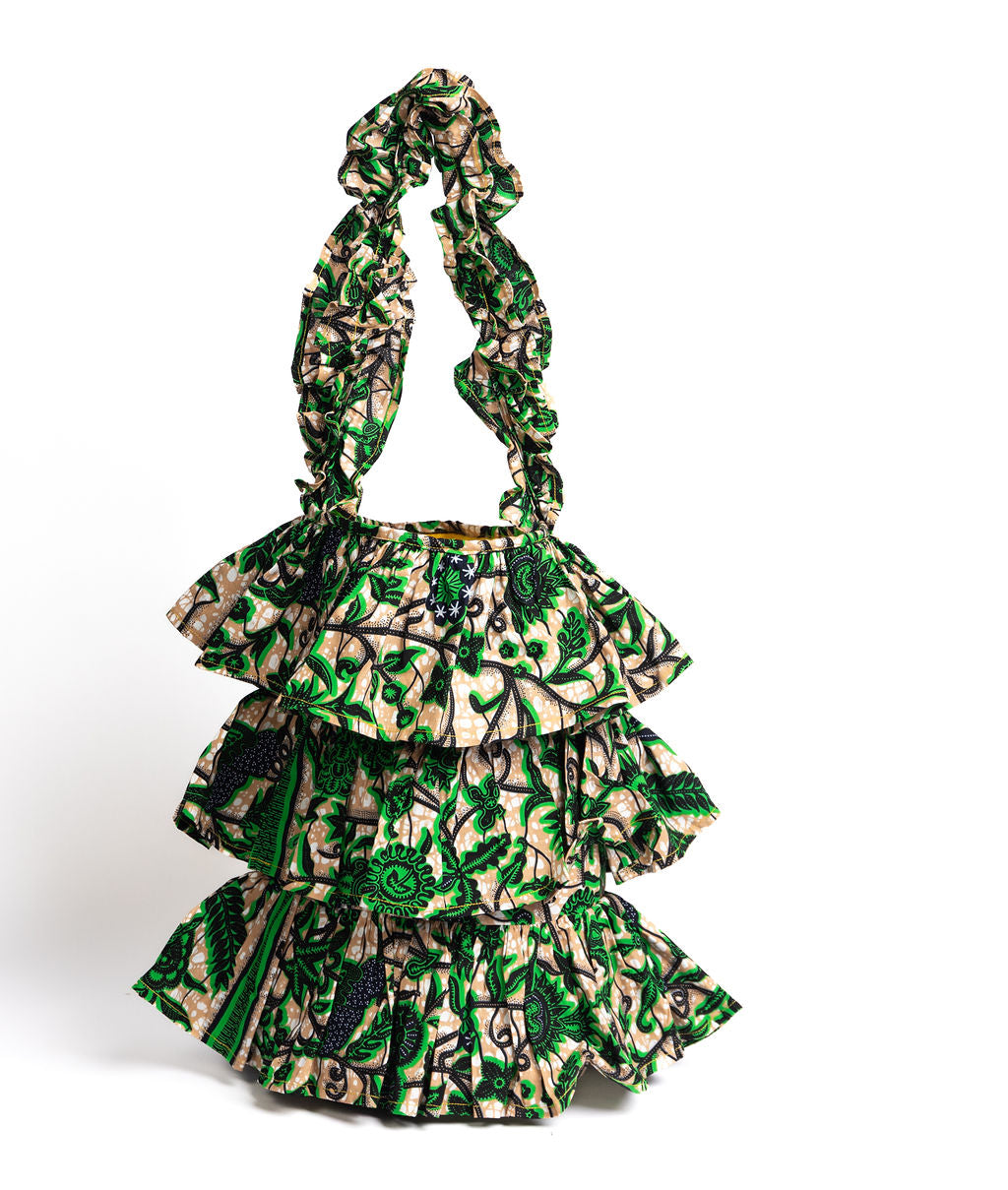 Kitenge Frill Shoulder Bag 383