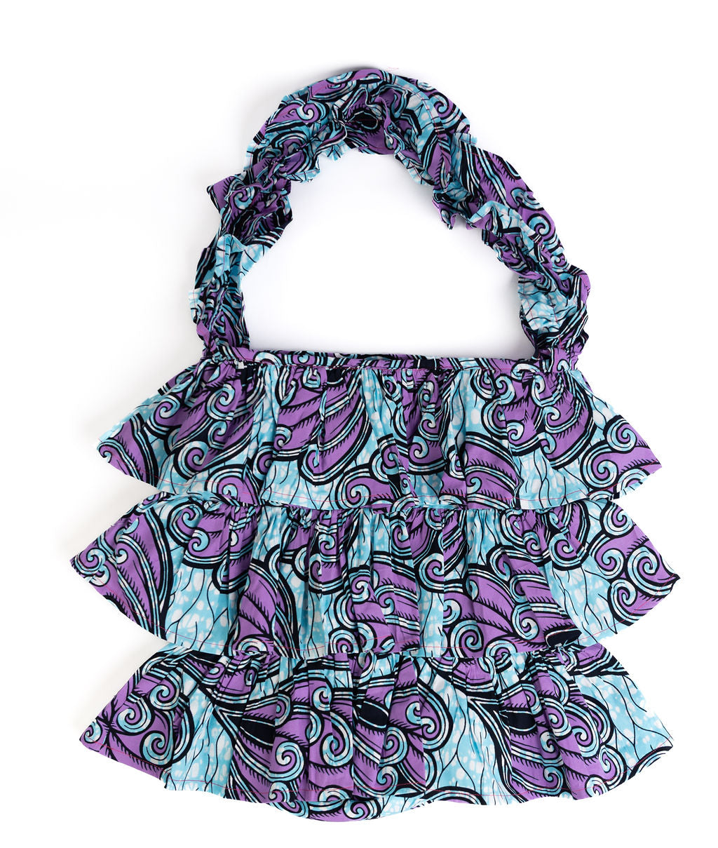 Kitenge Frill Shoulder Bag 384