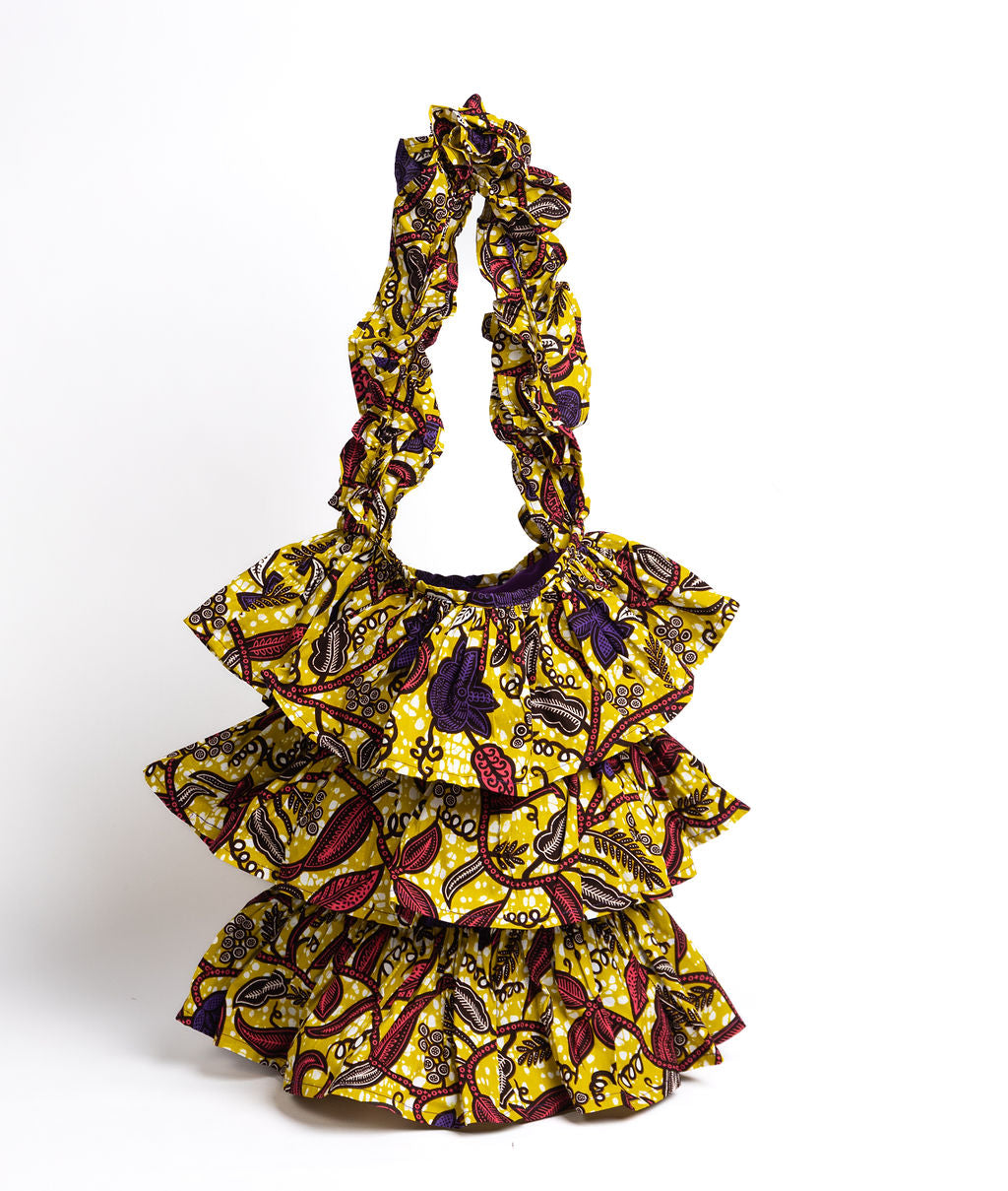 Kitenge Frill Shoulder Bag 385