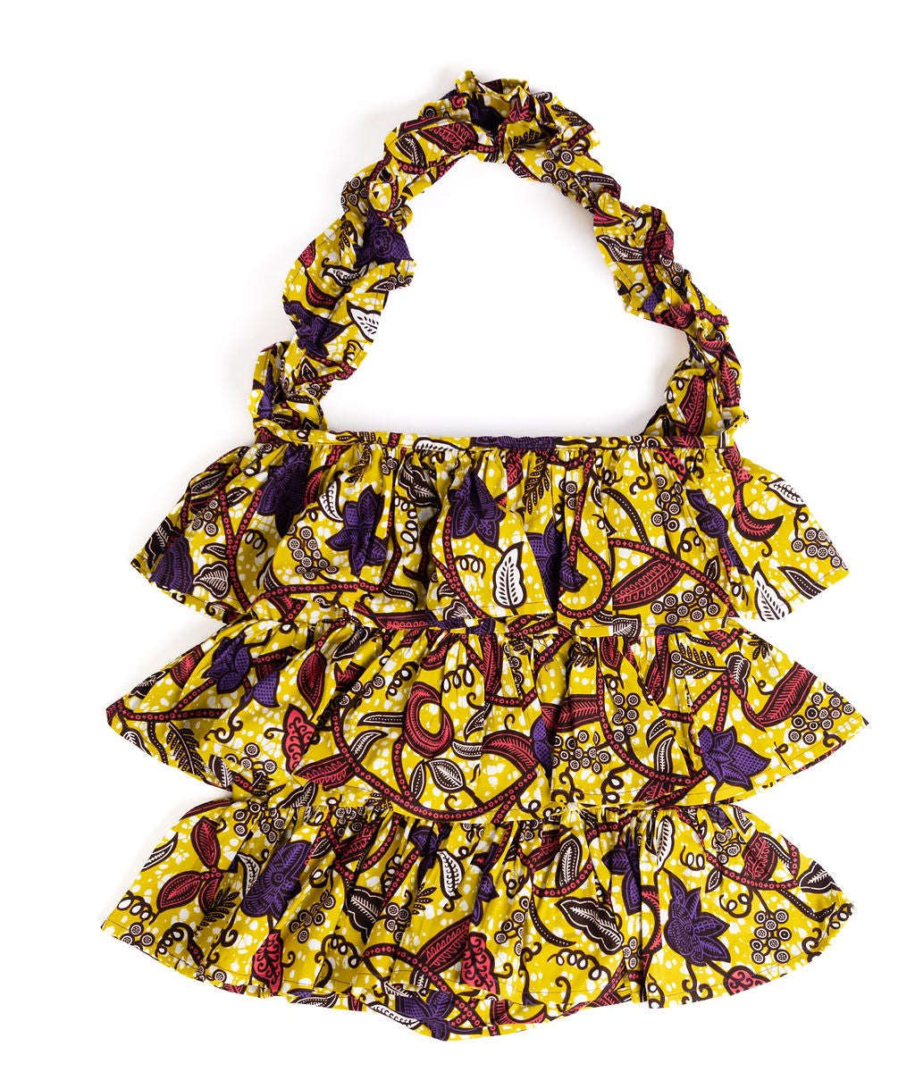 Kitenge Frill Shoulder Bag 385