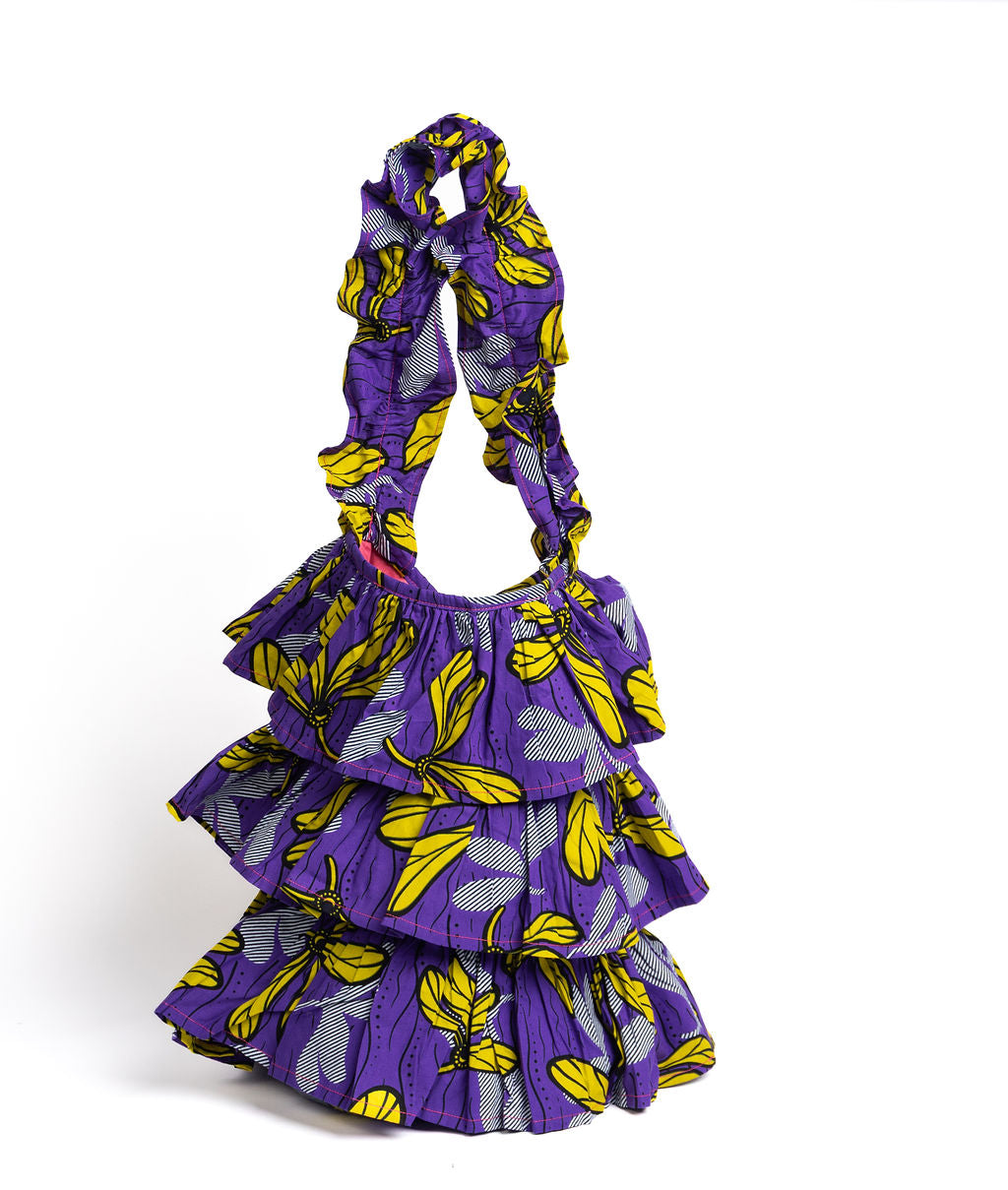 Kitenge Frill Shoulder Bag 386