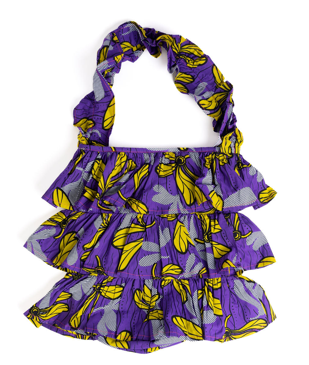 Kitenge Frill Shoulder Bag 386