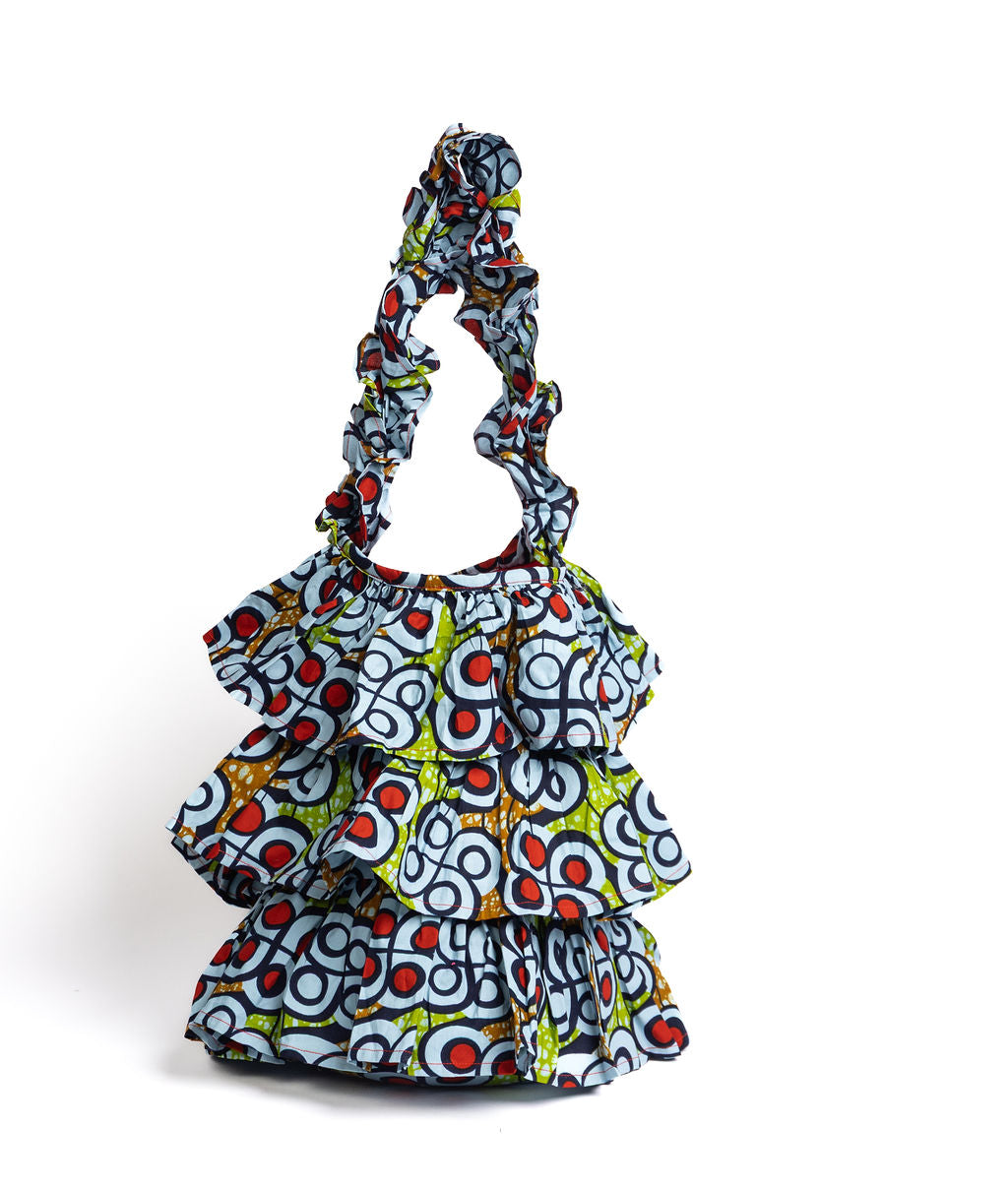 Kitenge Frill Shoulder Bag 387