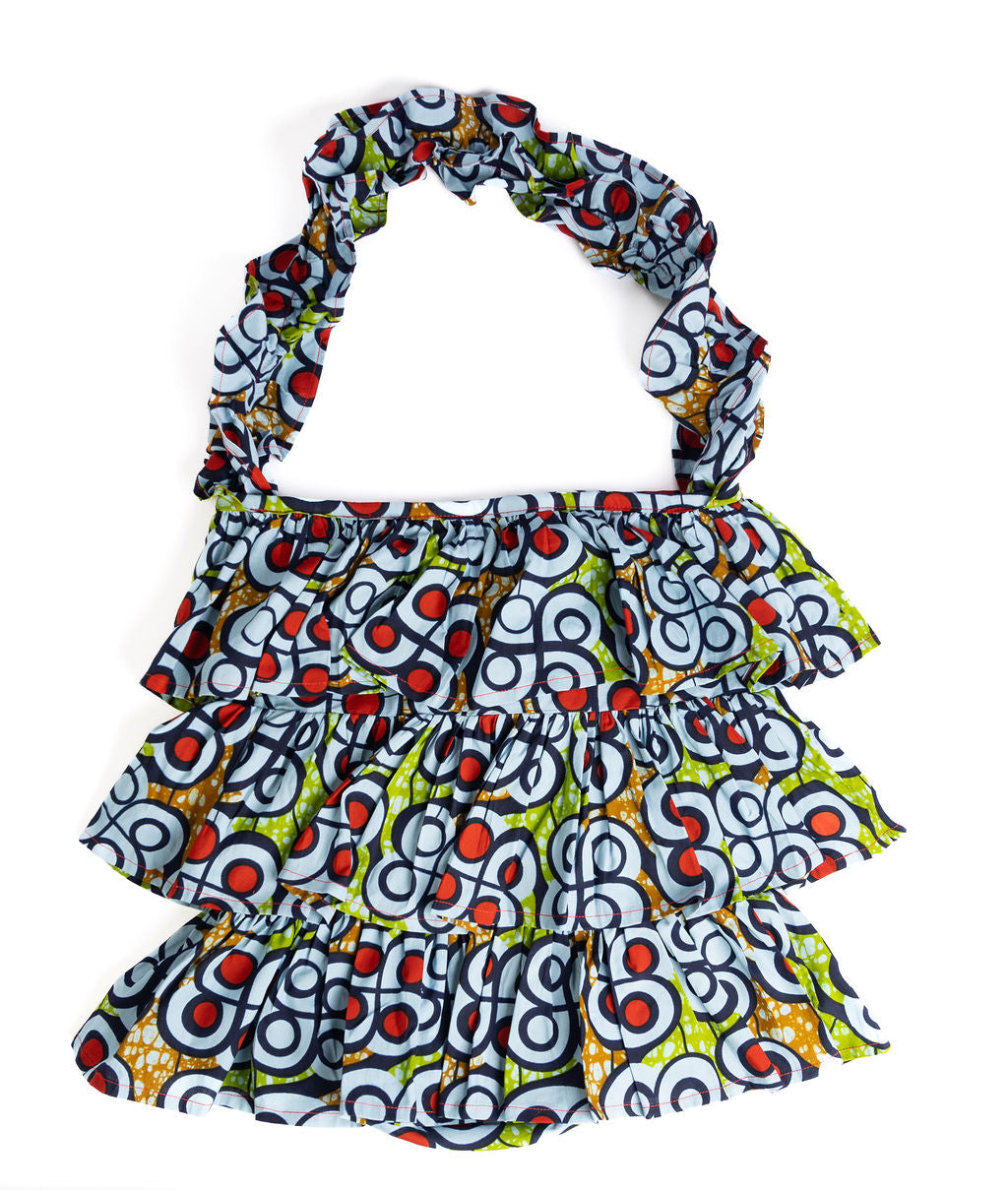 Kitenge Frill Shoulder Bag 387