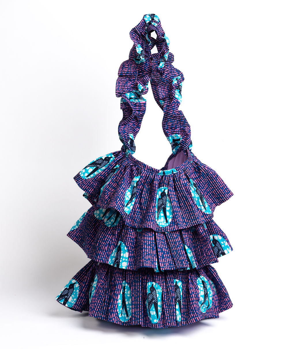 Kitenge Frill Shoulder Bag 388