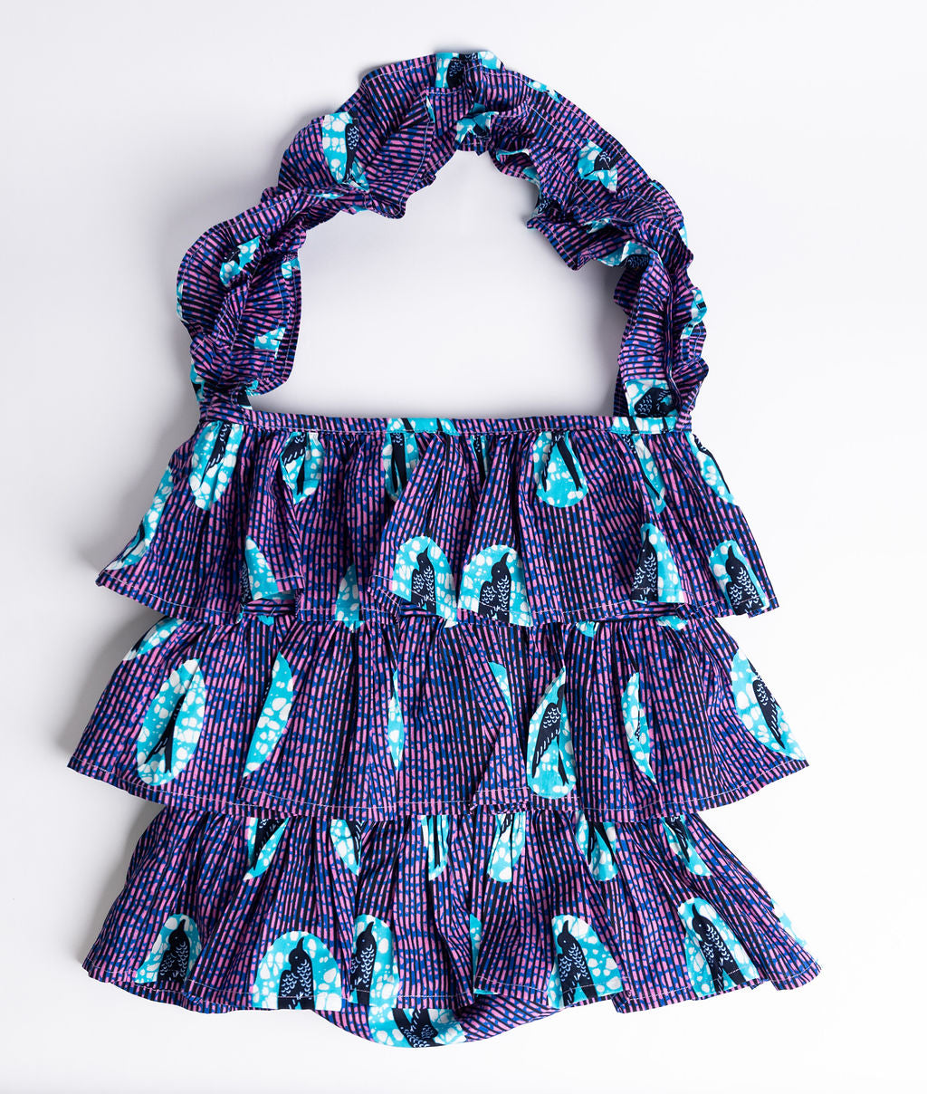 Kitenge Frill Shoulder Bag 388