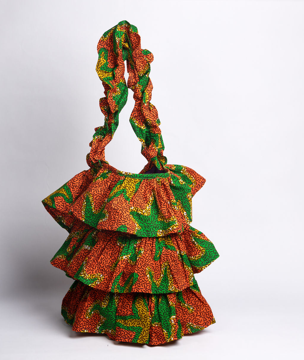 Kitenge Frill Shoulder Bag 390