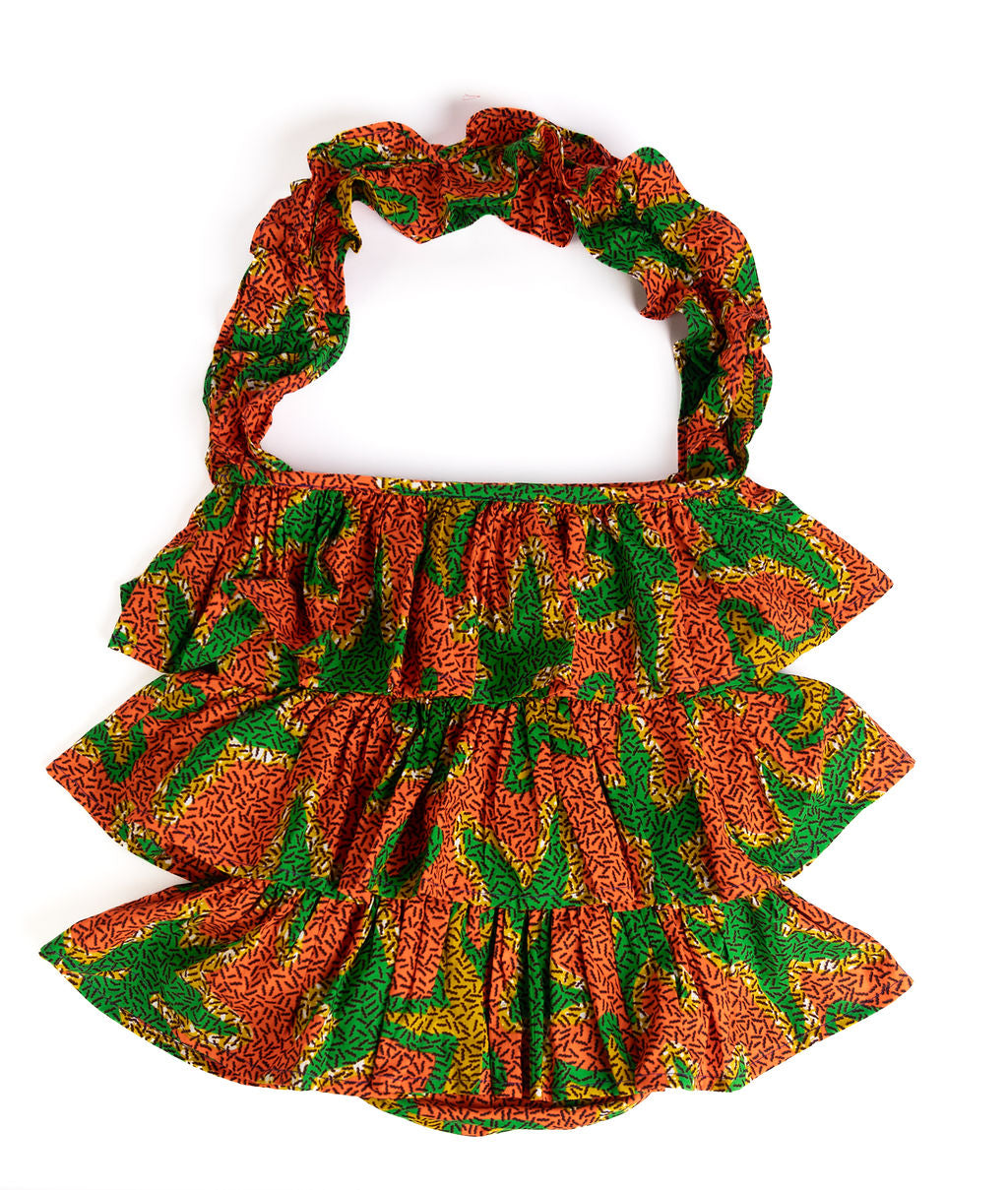 Kitenge Frill Shoulder Bag 390