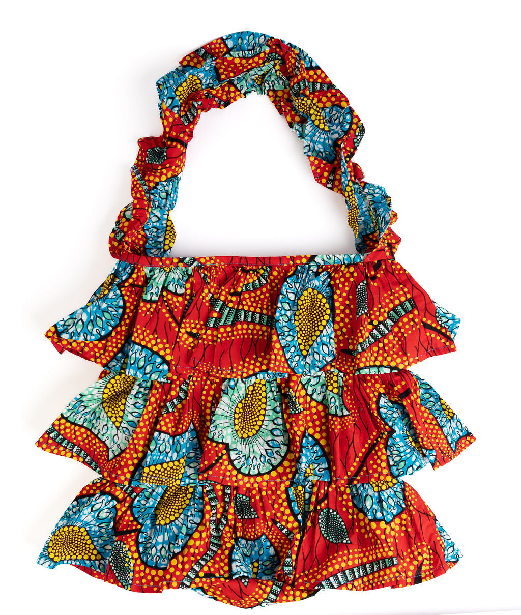Kitenge Frill Shoulder Bag 391