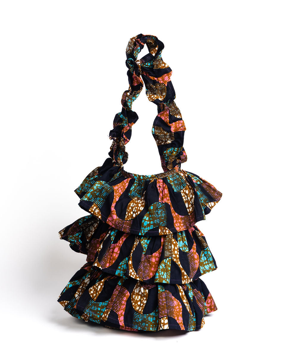 Kitenge Frill Shoulder Bag 393