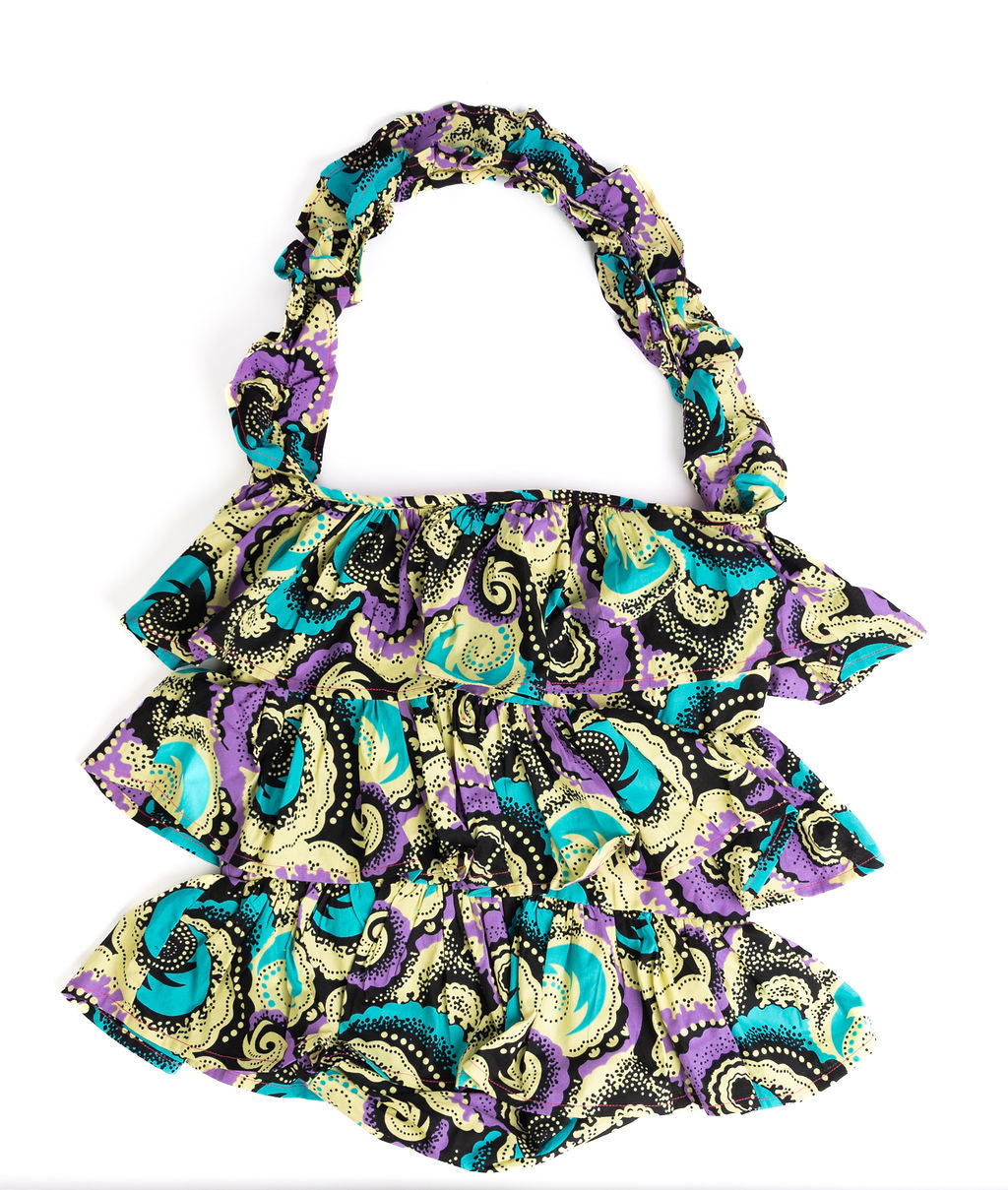 Kitenge Frill Shoulder Bag 397