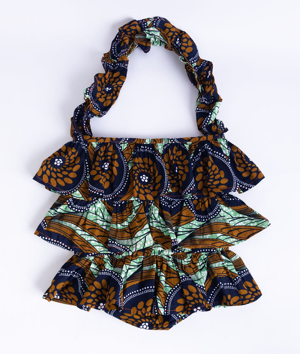 Kitenge Frill Shoulder Bag 400