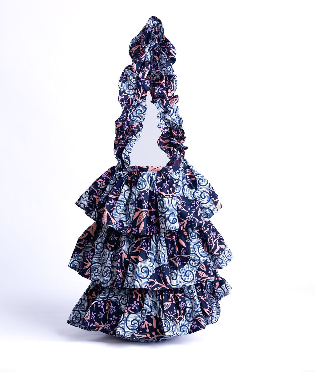 Kitenge Frill Shoulder Bag 402