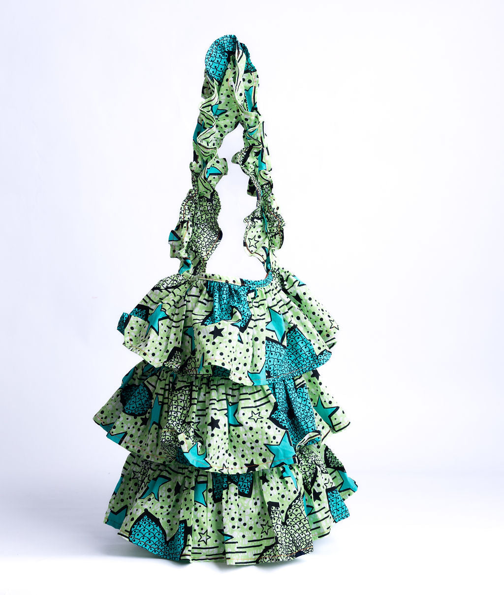 Kitenge Frill Shoulder Bag 406