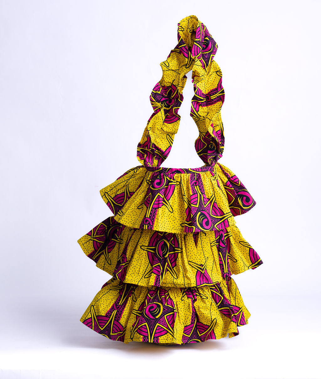 Kitenge Frill Shoulder Bag 407