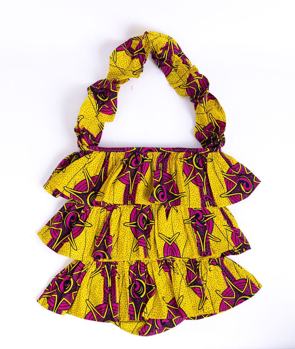 Kitenge Frill Shoulder Bag 407