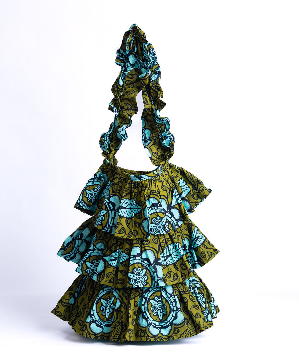 Kitenge Frill Shoulder Bag 408