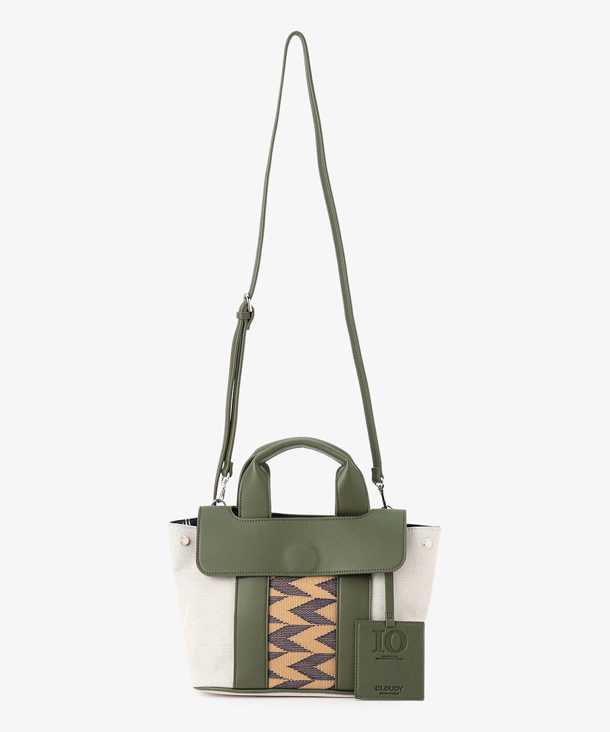 ツートンケンテバッグ KHAKI×BEIGE（S / M / Lサイズ）