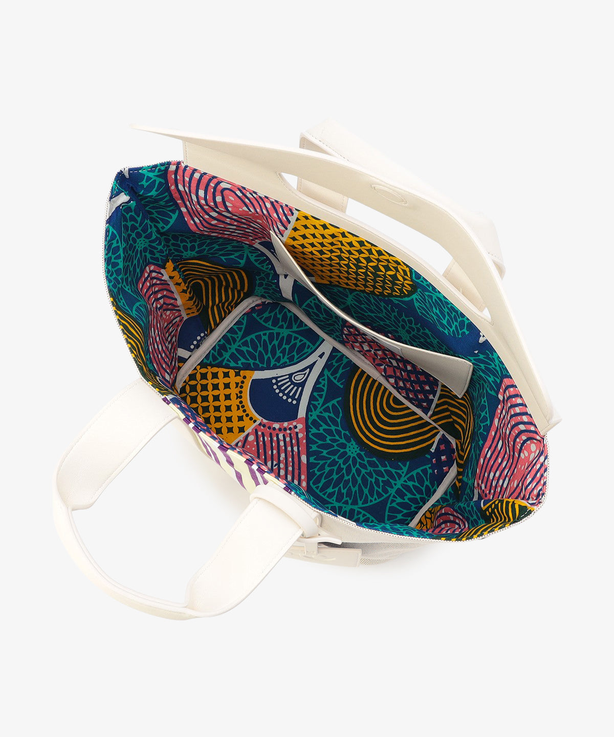 ツートンケンテバッグ WHITE×PURPLE（S / M / Lサイズ）