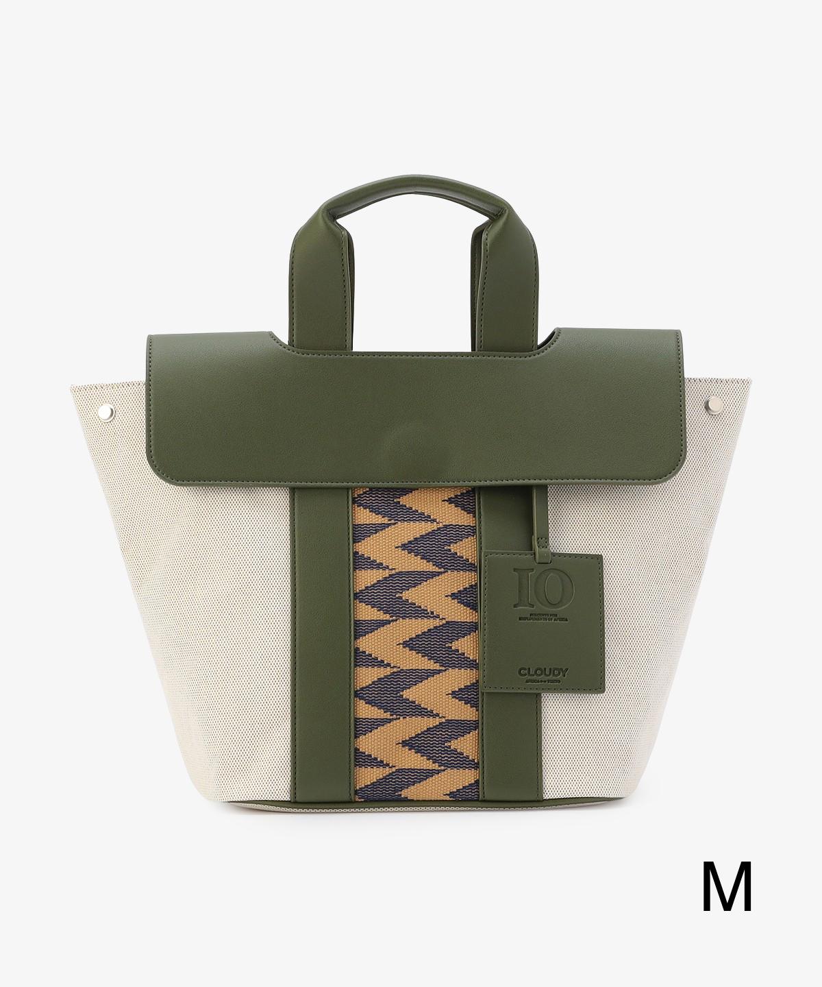 ツートンケンテバッグ KHAKI×BEIGE（S / M / Lサイズ）