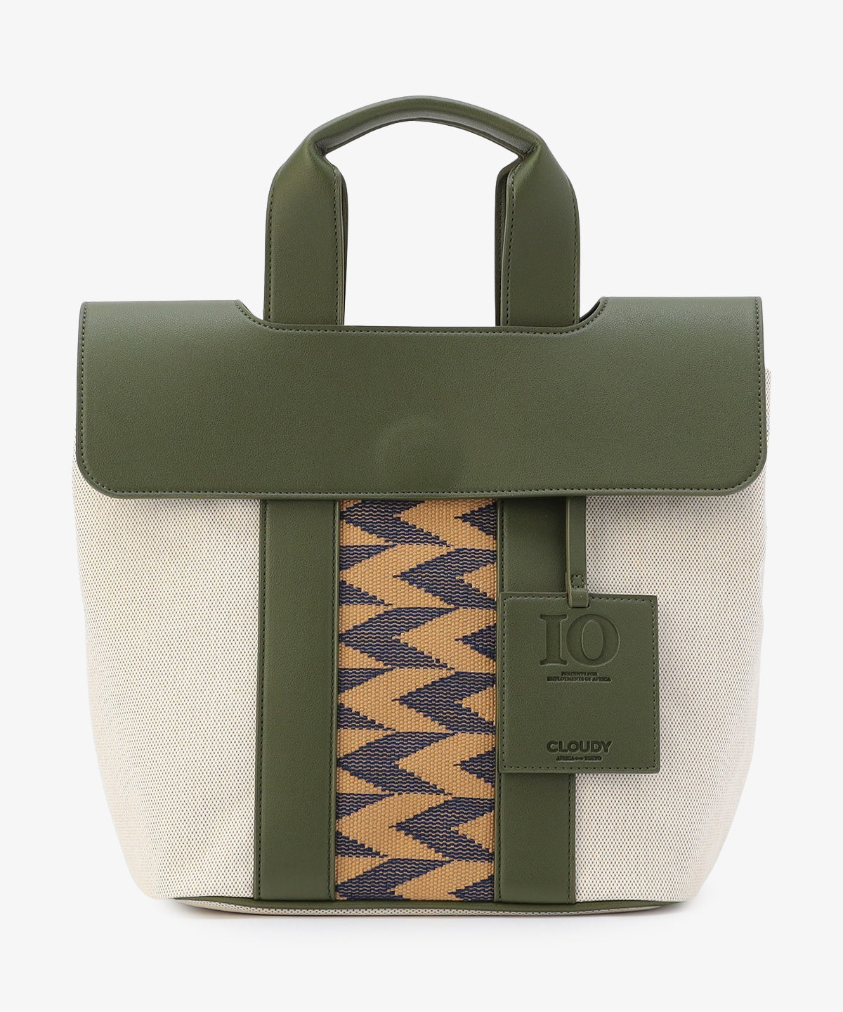 ツートンケンテバッグ KHAKI×BEIGE（S / M / Lサイズ）