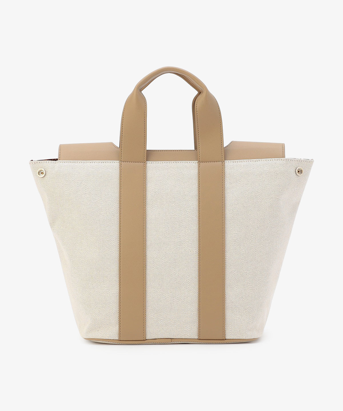 ツートンケンテバッグ BEIGE×PINK（S / M / Lサイズ）