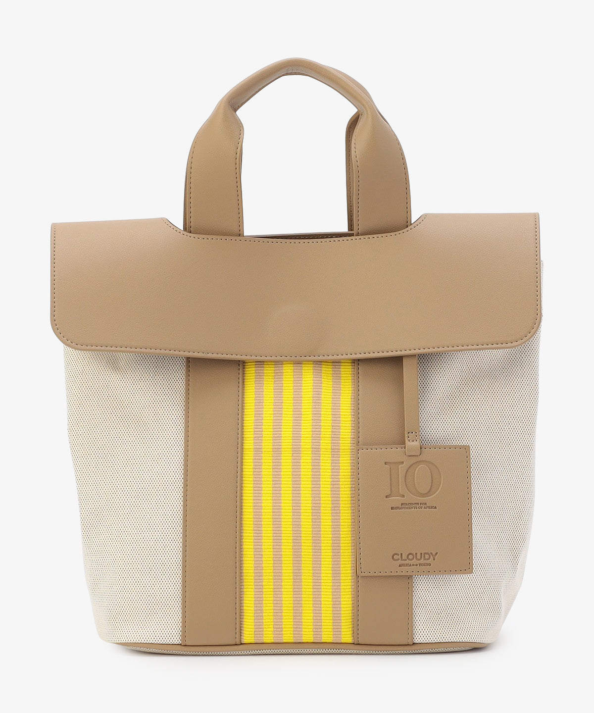 ツートンケンテバッグ BEIGE×YELLOW（S / M / Lサイズ）