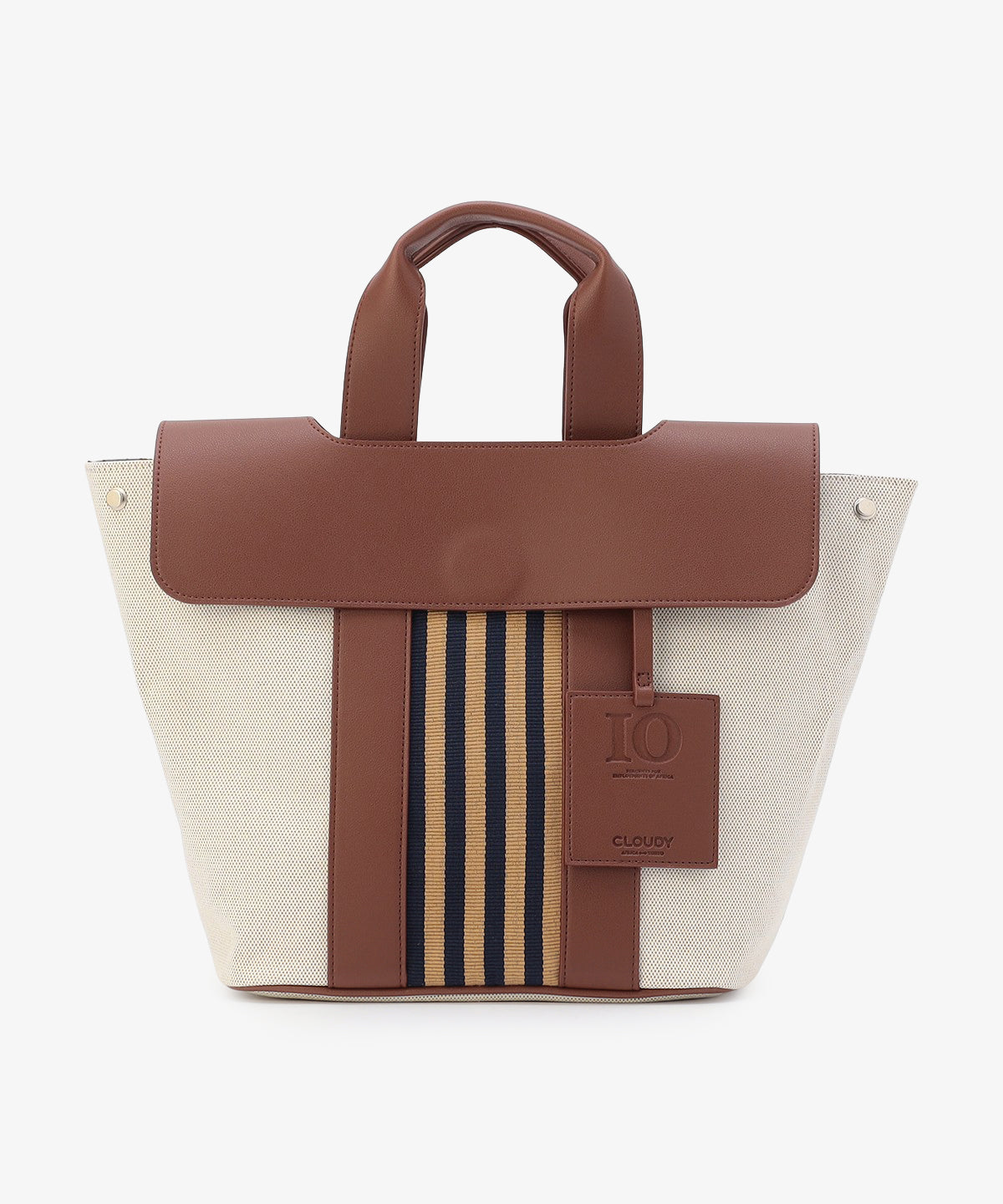 ツートンケンテバッグ BROWN×PURPLE（S / M / Lサイズ）