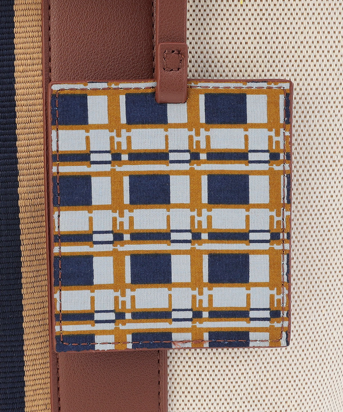 ツートンケンテバッグ BROWN×PURPLE（S / M / Lサイズ）