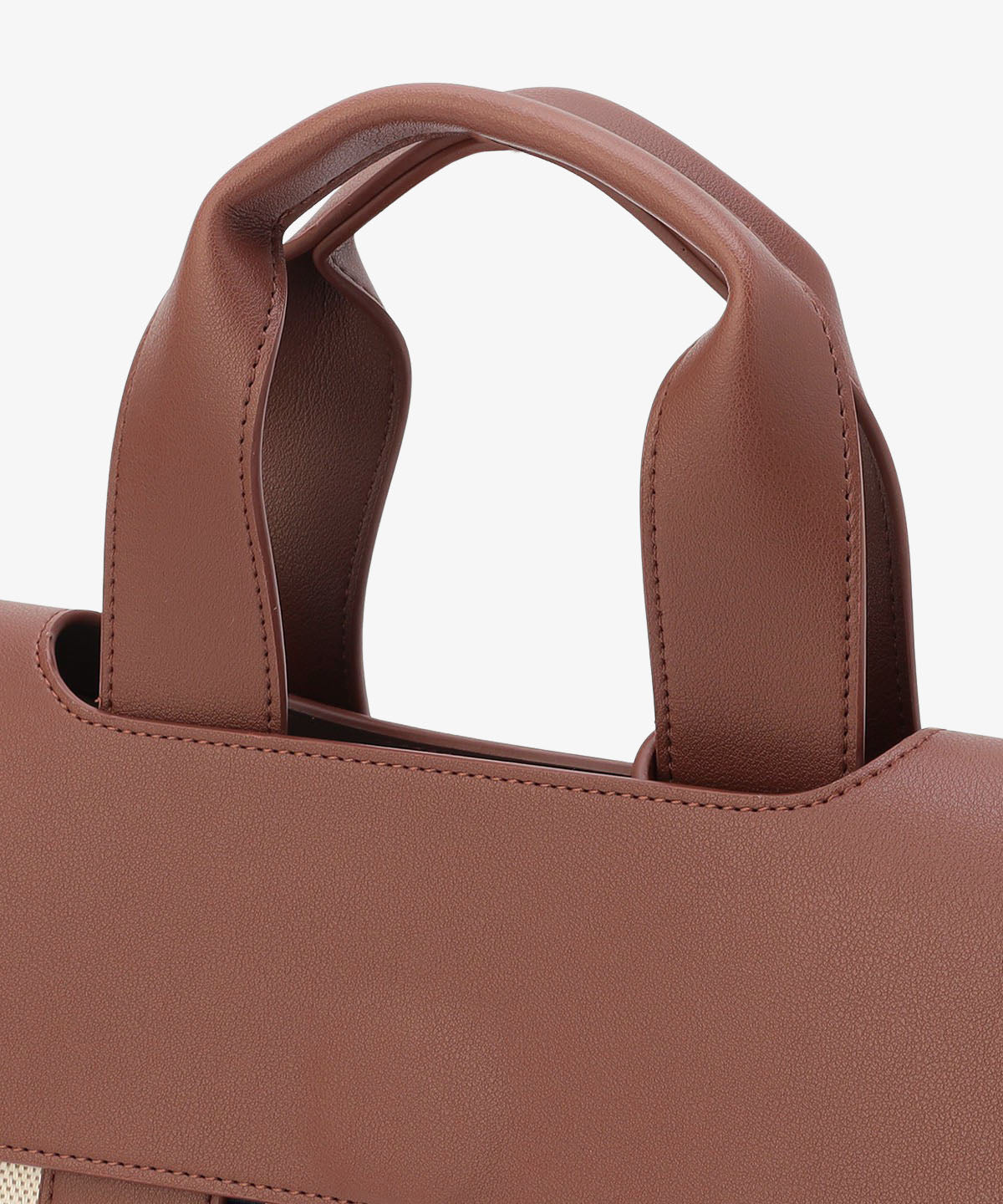 ツートンケンテバッグ BROWN×PURPLE（S / M / Lサイズ）