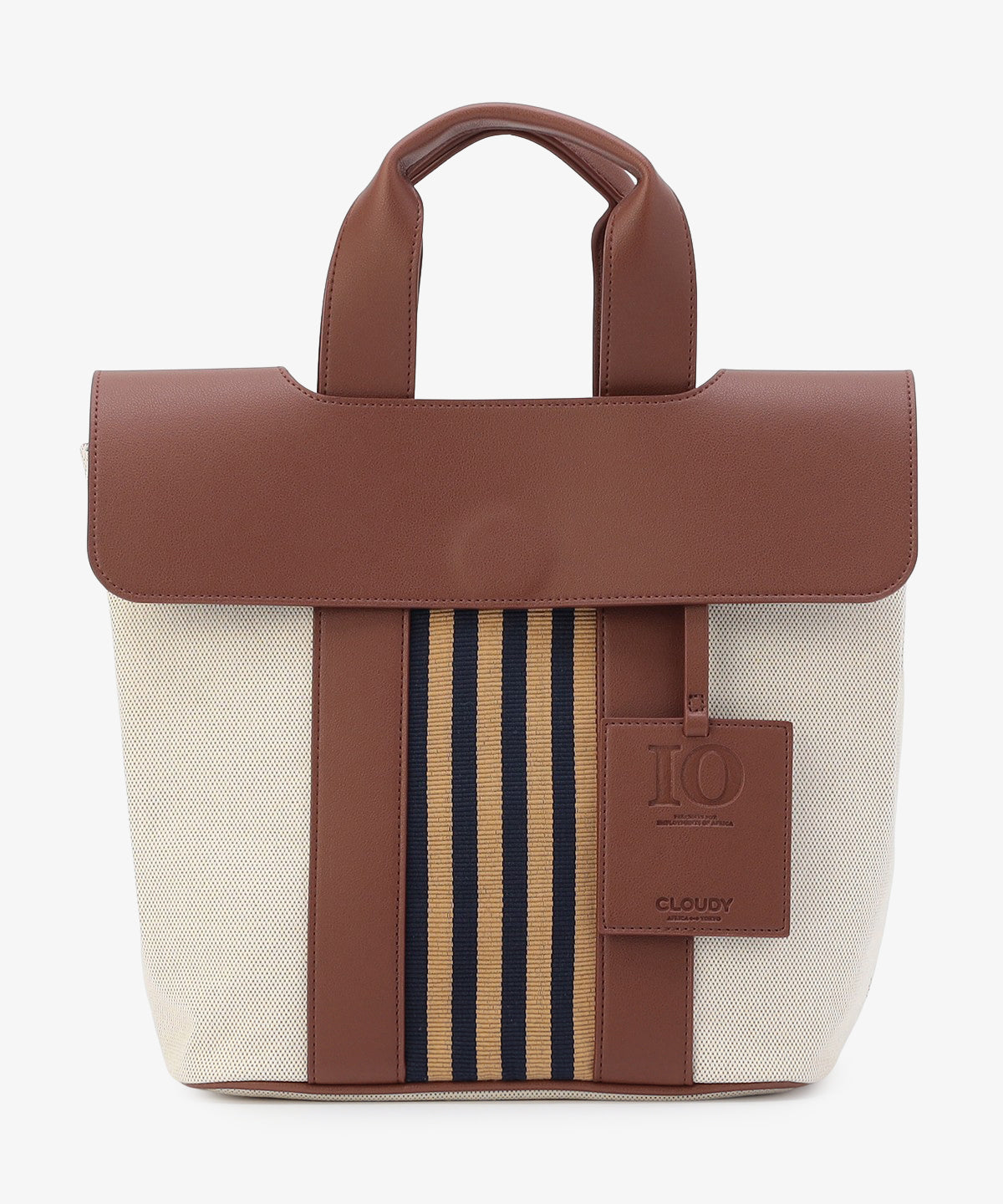 ツートンケンテバッグ BROWN×PURPLE（S / M / Lサイズ）