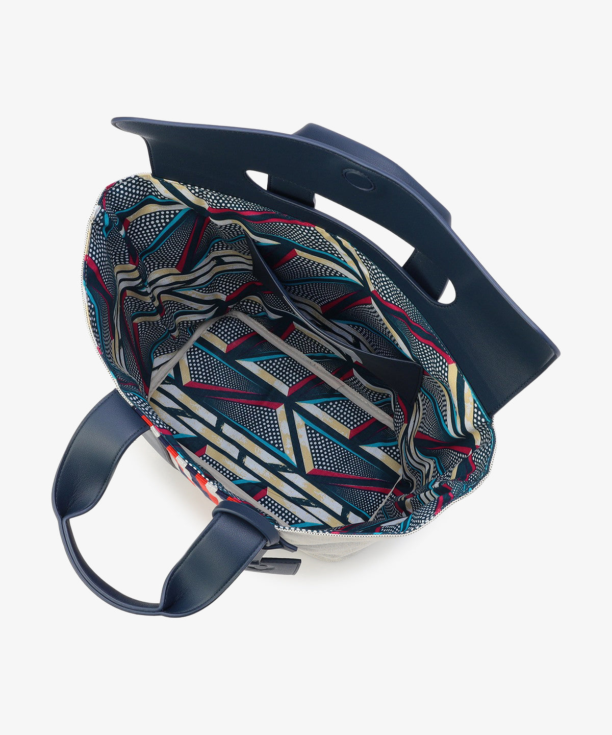 ツートンケンテバッグ　NAVY（S / M / Lサイズ）