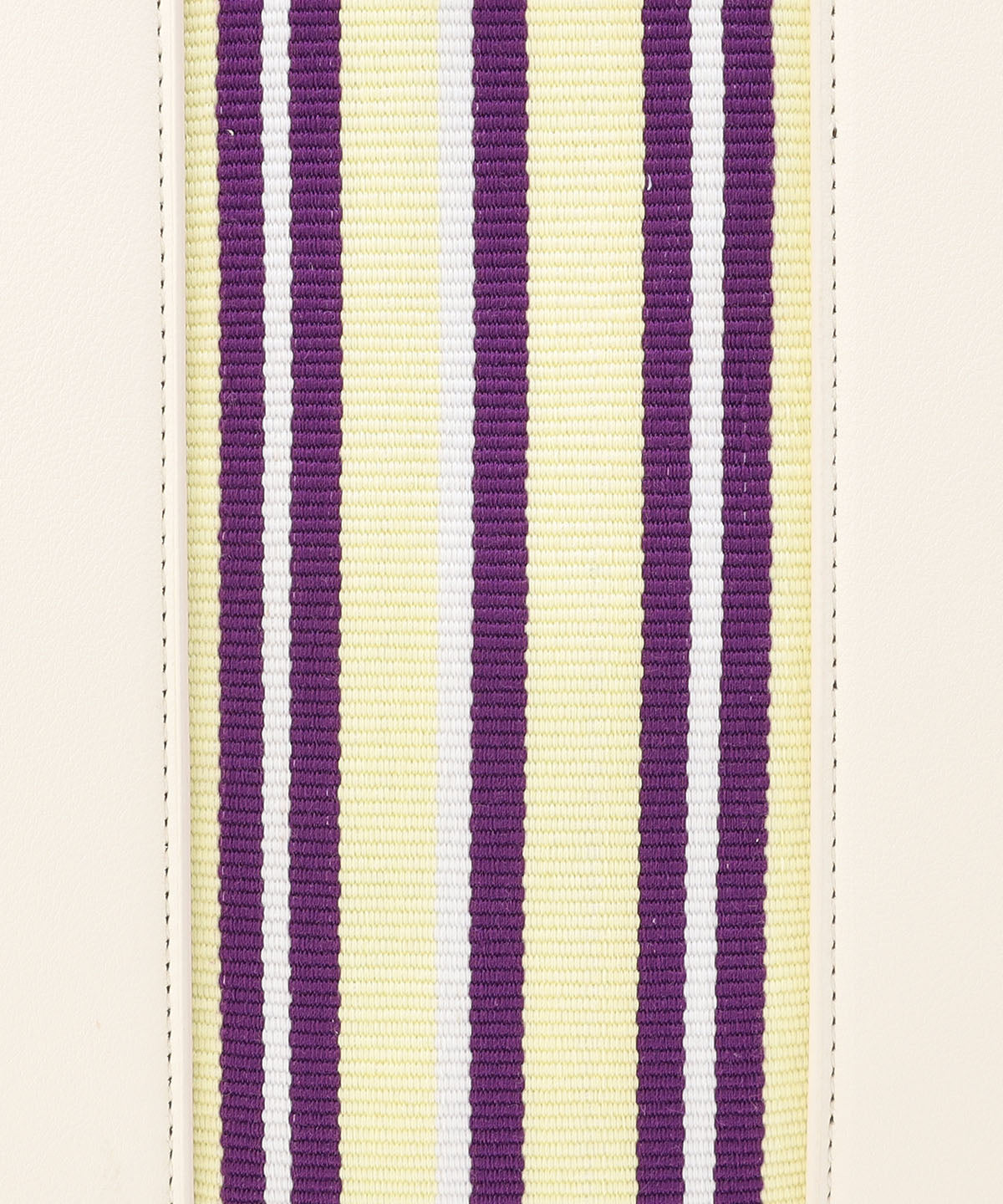 ツートンケンテバッグ WHITE×PURPLE（S / M / Lサイズ）