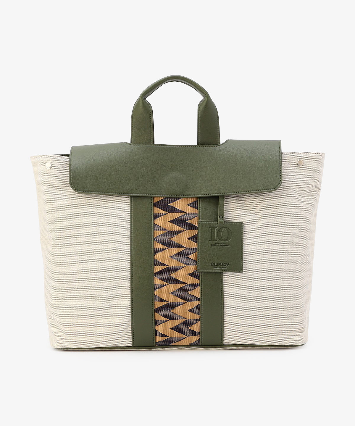 ツートンケンテバッグ KHAKI×BEIGE（S / M / Lサイズ）