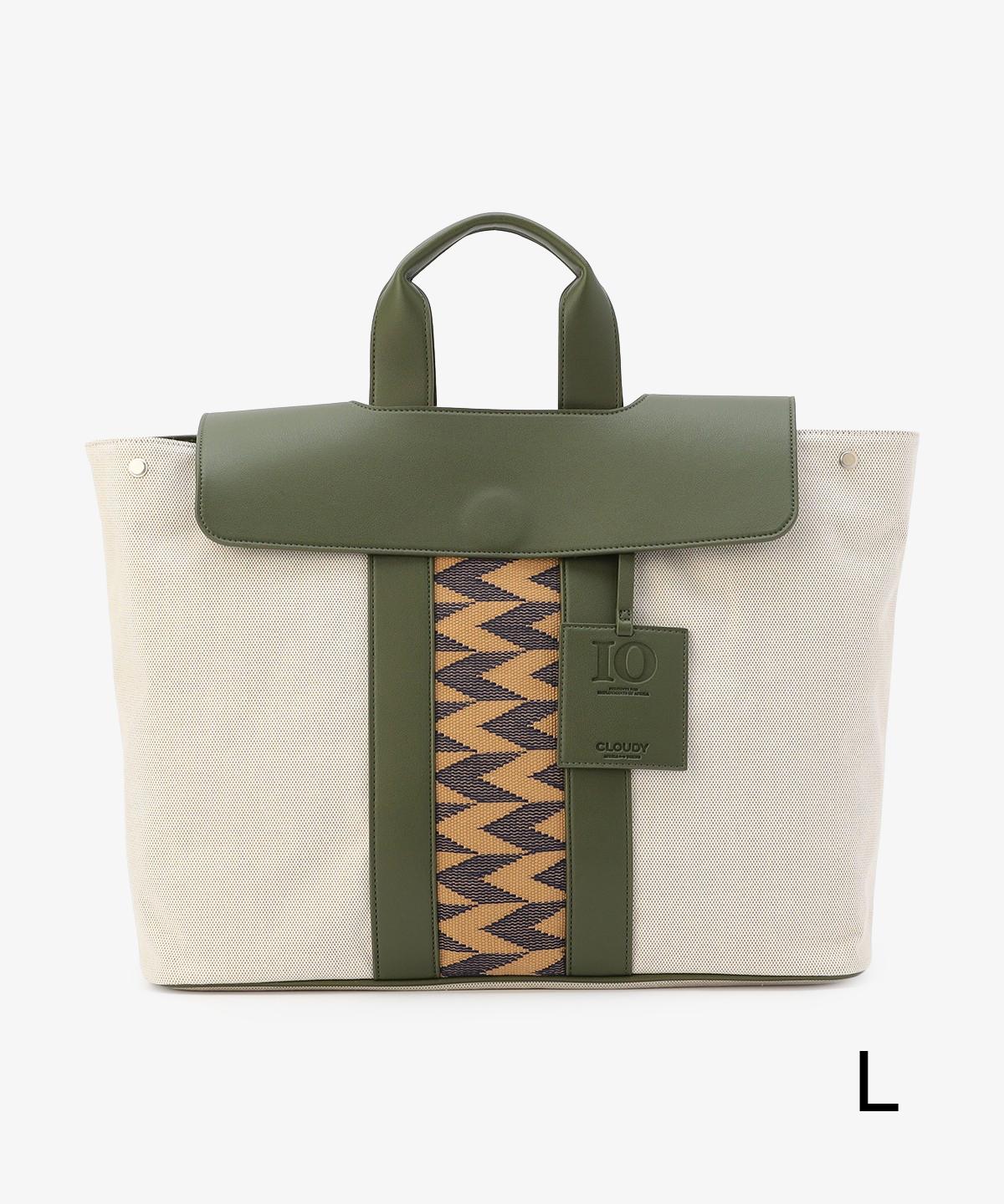 ツートンケンテバッグ KHAKI×BEIGE（S / M / Lサイズ）