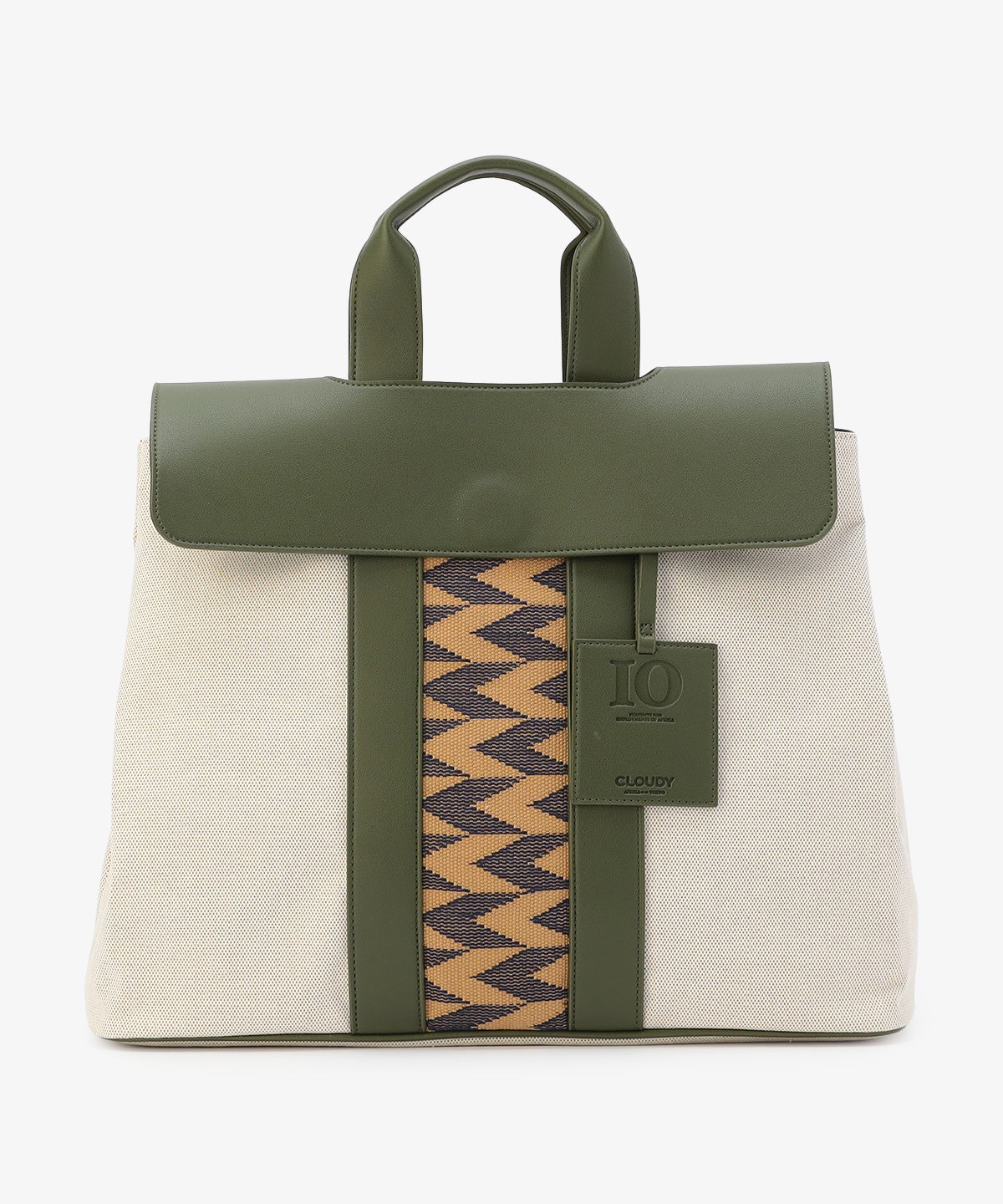 ツートンケンテバッグ KHAKI×BEIGE（S / M / Lサイズ）