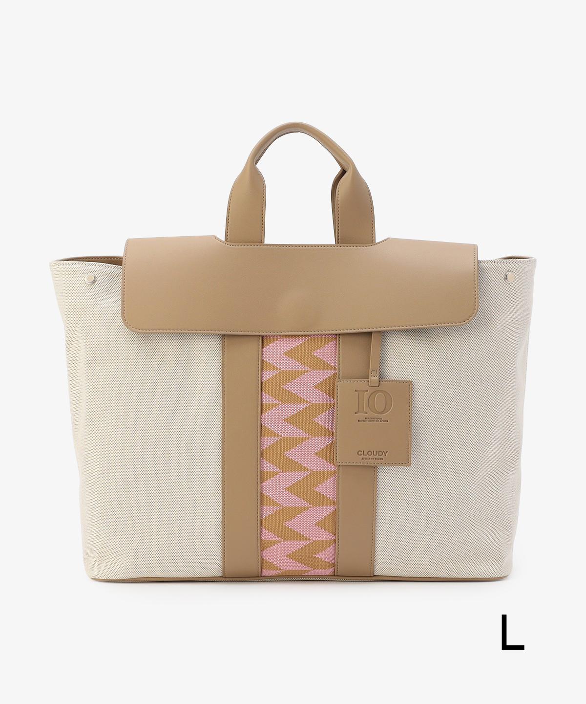 ツートンケンテバッグ BEIGE×PINK（S / M / Lサイズ）