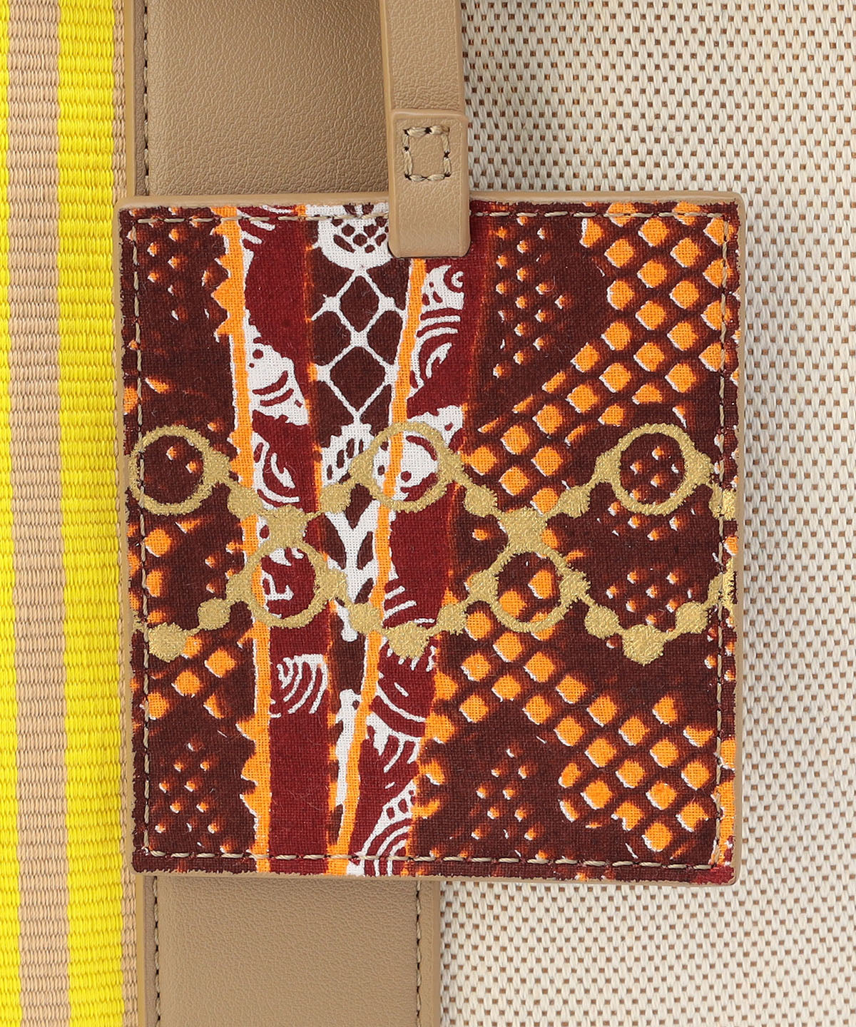 ツートンケンテバッグ BEIGE×YELLOW（S / M / Lサイズ）