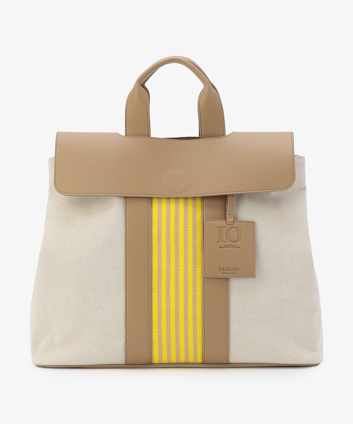 ツートンケンテバッグ BEIGE×YELLOW（S / M / Lサイズ）