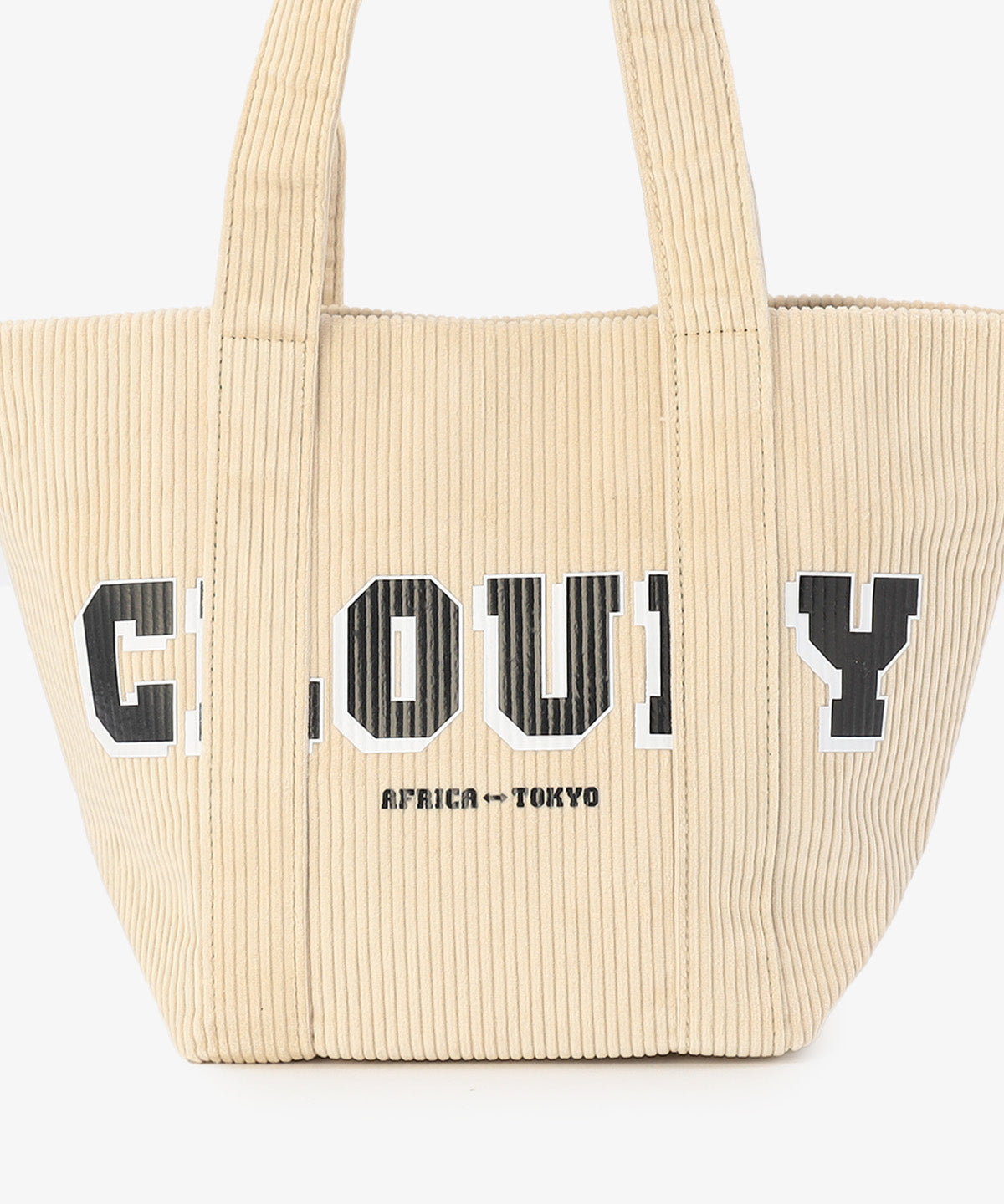 コーデュロイトートバッグ IVORY（S / M / Lサイズ）
