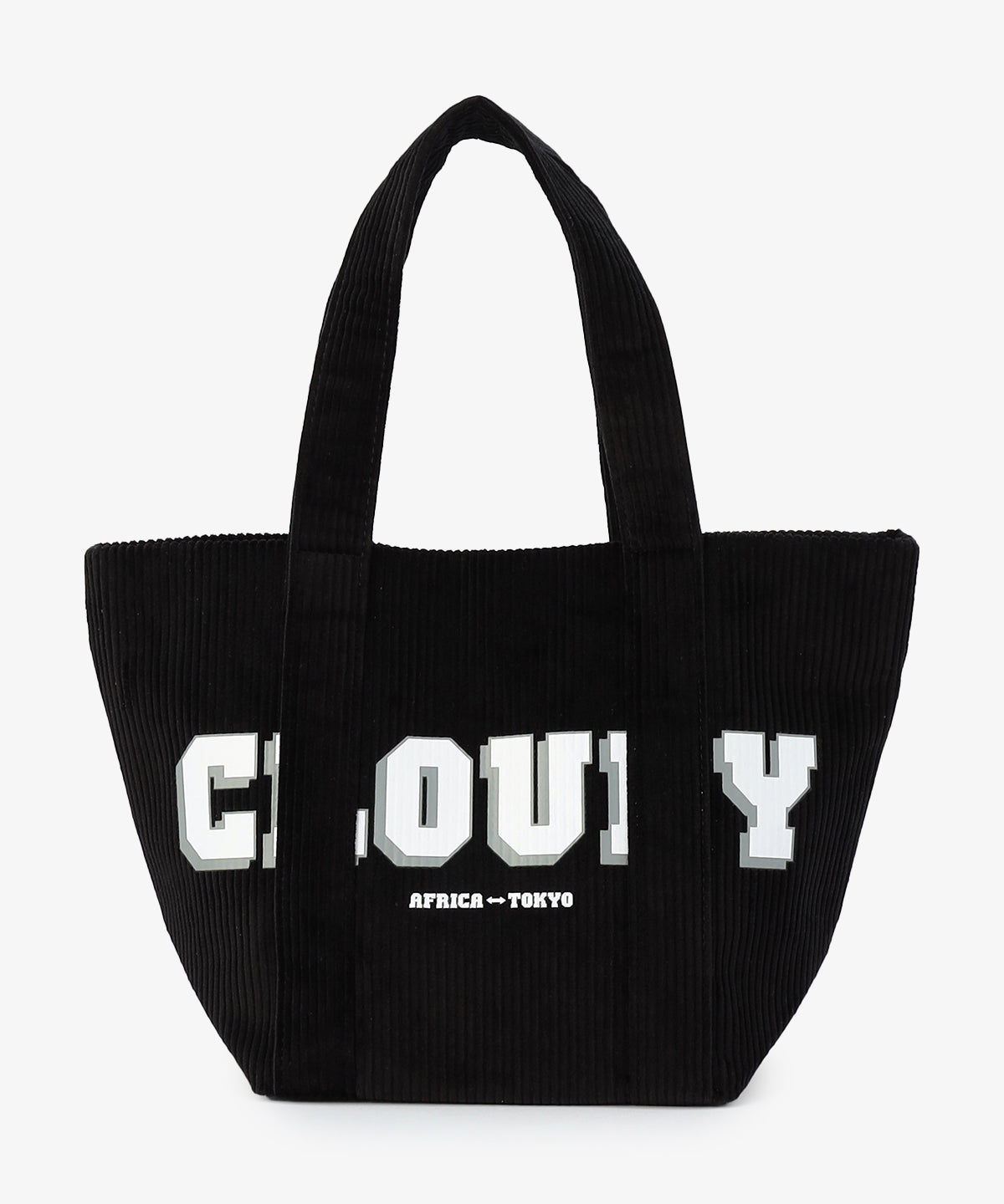 コーデュロイトートバッグ BLACK（S / M / Lサイズ）