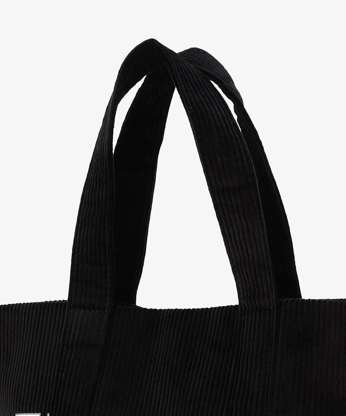 コーデュロイトートバッグ BLACK（S / M / Lサイズ）