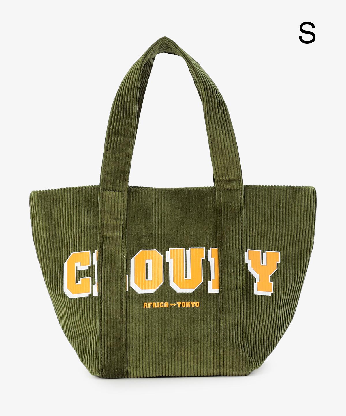 コーデュロイトートバッグ KHAKI（S / M / Lサイズ）