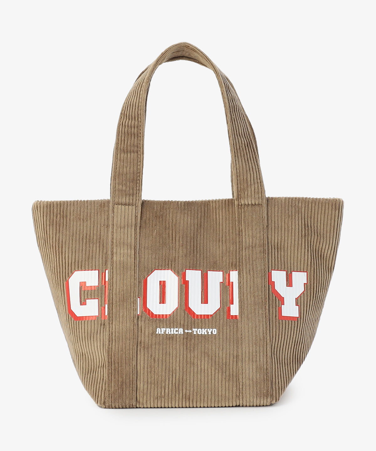 コーデュロイトートバッグ GREIGE（S / M / Lサイズ）