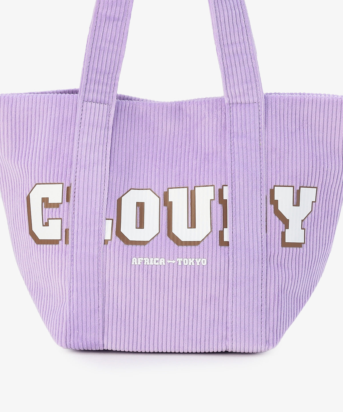 コーデュロイトートバッグ PURPLE（S / M / Lサイズ）